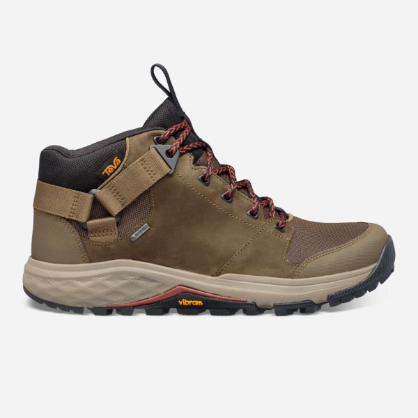 Hungary Teva Grandview Gore-Tex - Férfi Túracipő Sötét Olivazöld - 387-KHJYZ